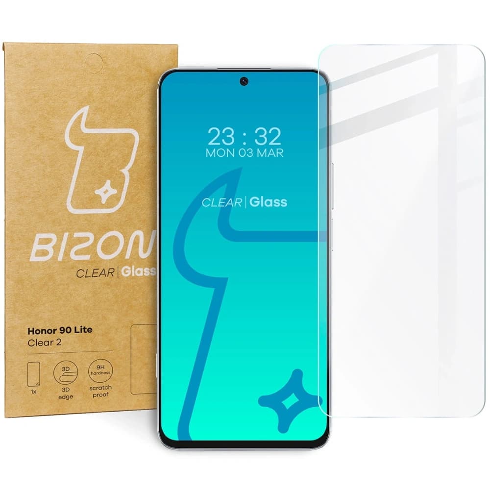 Tvrzené sklo Bizon Glass Clear 2 pro Honor 90 Lite