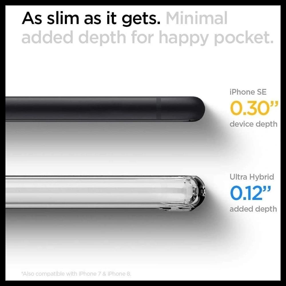 Spigen Ultra Hybrid Apple iPhone SE 2022/SE 2020/8/7 Crystal Clear - 2