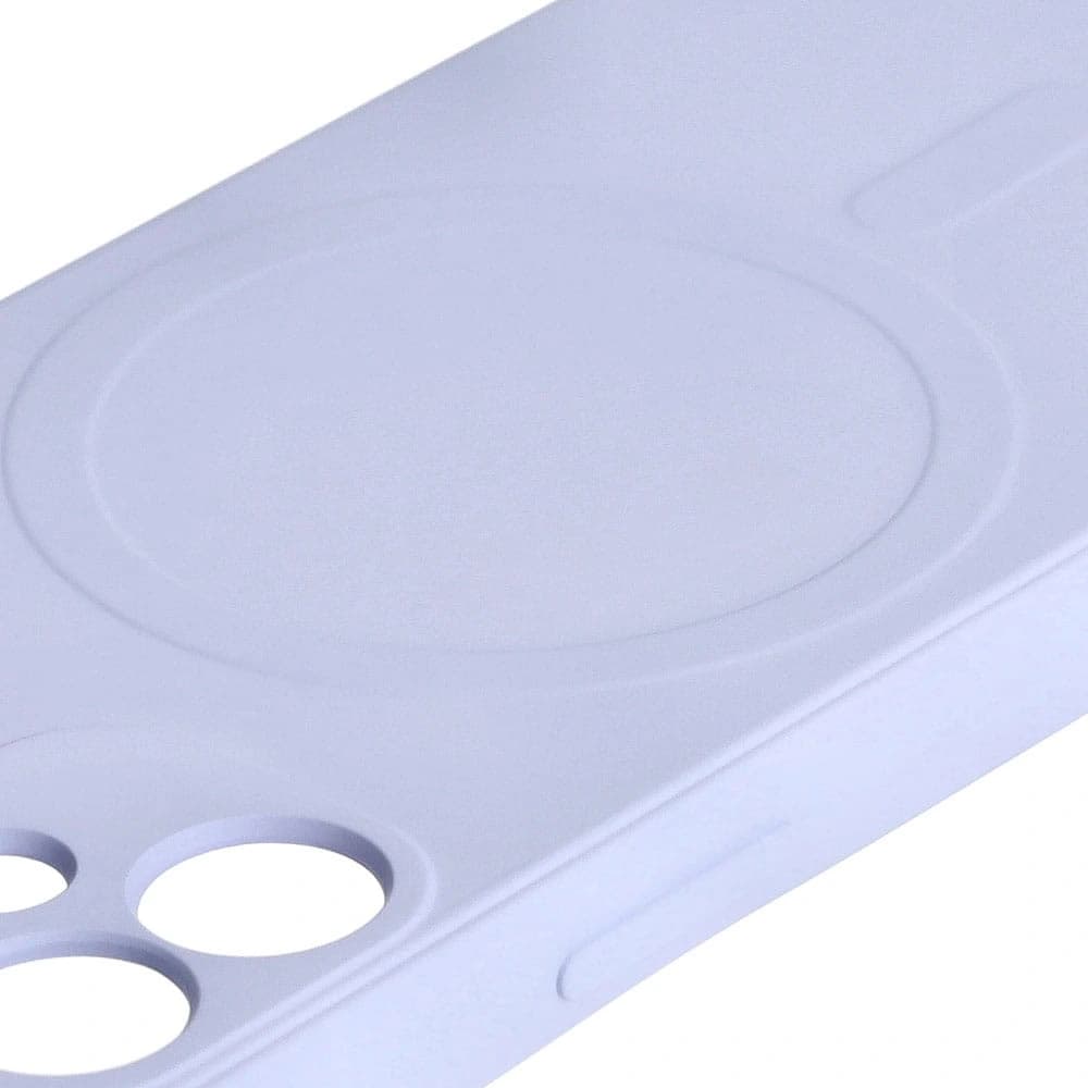 Bizon Case Silicone MagSafe Sq Apple iPhone 12 Mini világos lila - 5