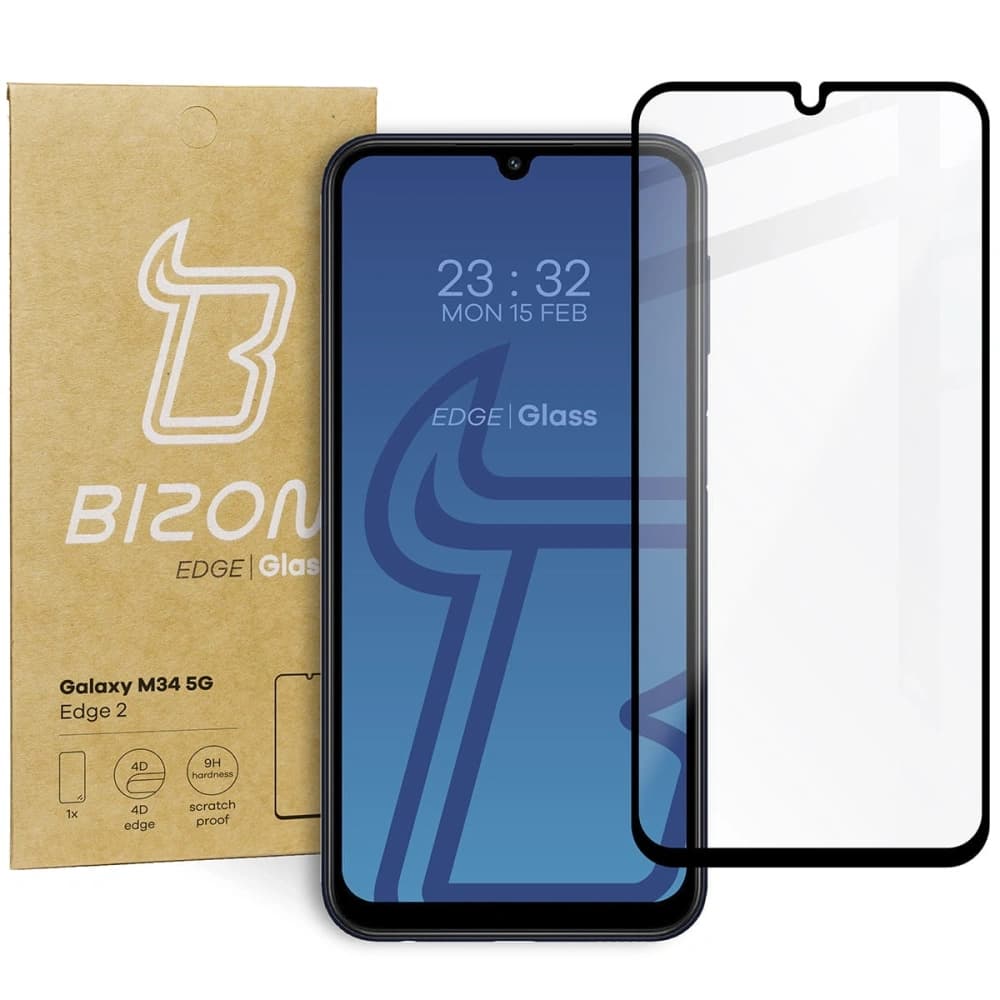 Bizon Glass Edge 2 Samsung Galaxy M34 5G negru
