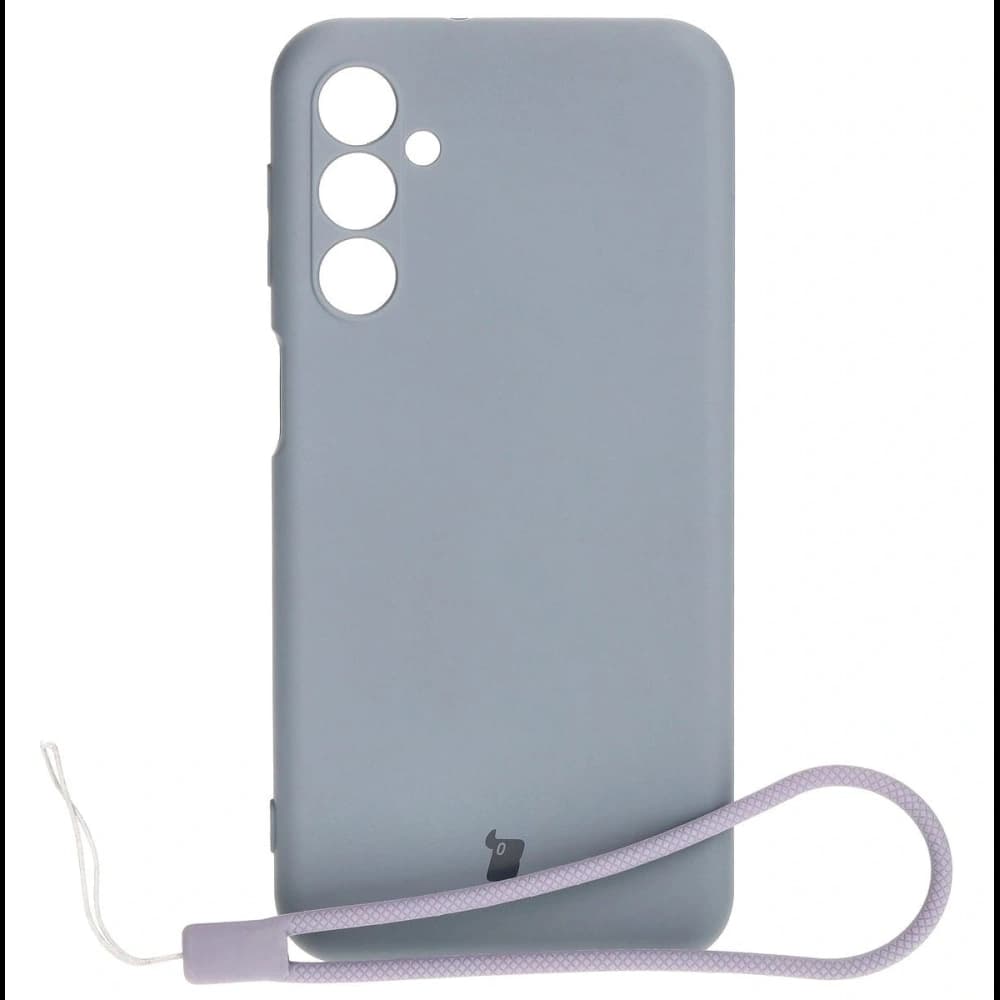 Caz de silicon Bizon Samsung Galaxy M34 5G gri