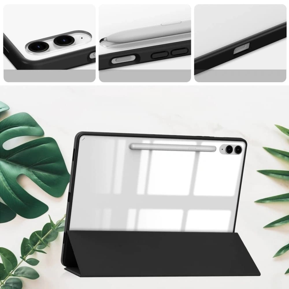 Bizon Case Tab Klar Matt Samsung Galaxy Tab S9 FE Plus schwarz - 3