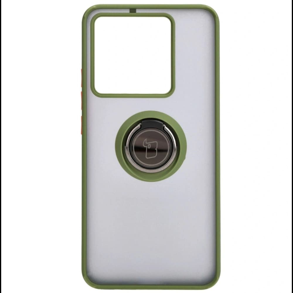 Bizon Case Hybrid Gyűrű Xiaomi 13T Pro / 13T füstös zöld kerettel - 2