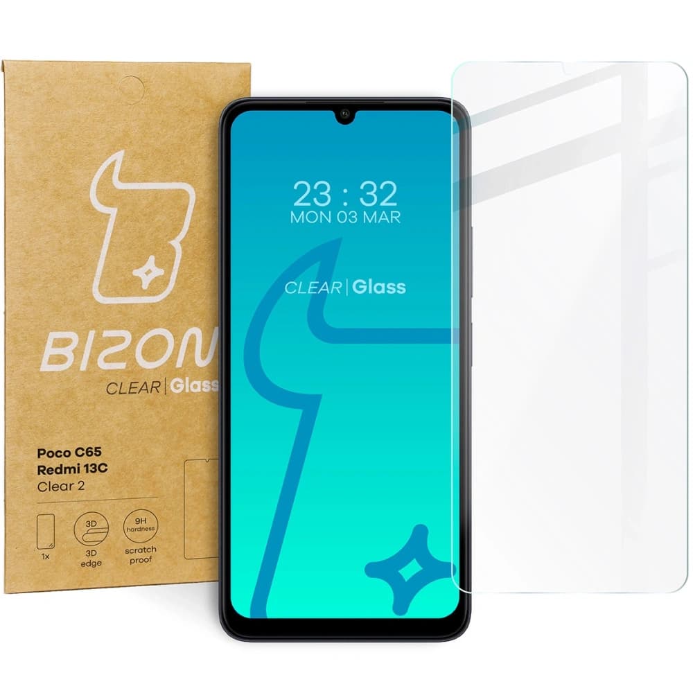 Bizon Sticlă Clară 2 Redmi 13C/13C 5G/Poco C65
