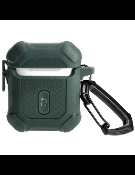 Etui Bizon Case Headphone Armor do Apple Airpods 1/2 tmavě zelené