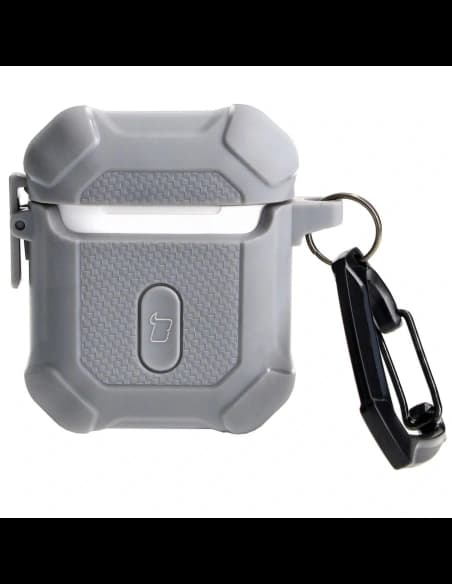 Etui Bizon Case Headphone Armor do Apple Airpods 1/2 šedé