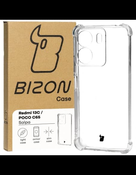 Bizon Case Salpa Xiaomi Redmi 13C / Xiaomi Poco C65 transparent