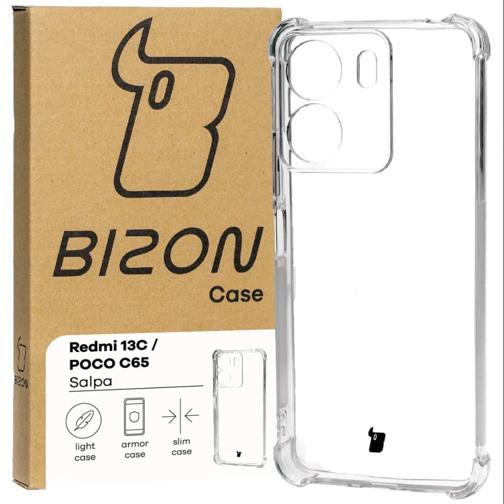Bizon Case Salpa Xiaomi Redmi 13C / Xiaomi Poco C65 transparent