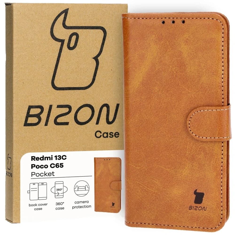 Bizon Case Pocket Xiaomi Redmi 13C / Xiaomi Poco C65 maro