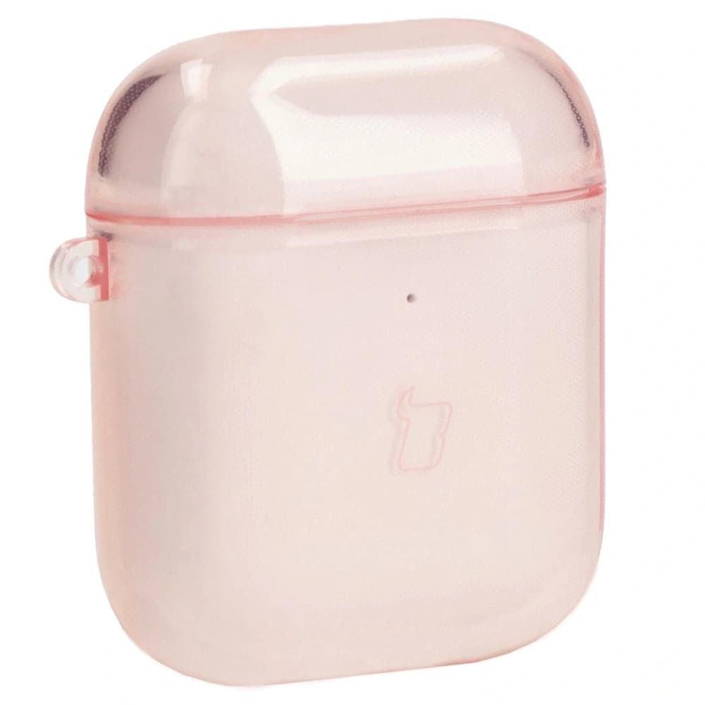 Etui Bizon Case Headphone Clear pro Airpods 1/2 průhledně-růžové - 4