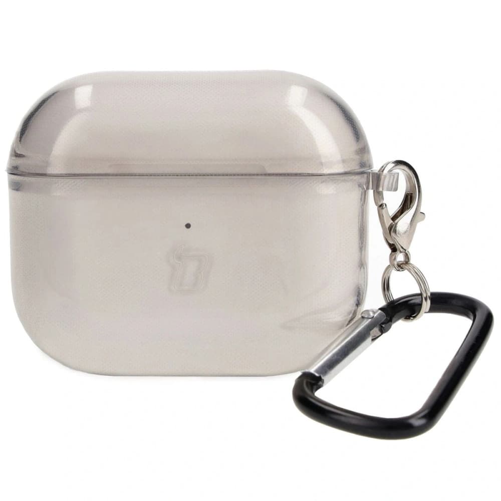 Etui Bizon Case sluchátka Clear pro Airpods 3 průhledné-černé