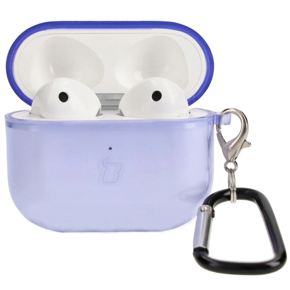Etui Bizon Case Headphone Clear pro Airpods 3 průhledné-fialové - 3
