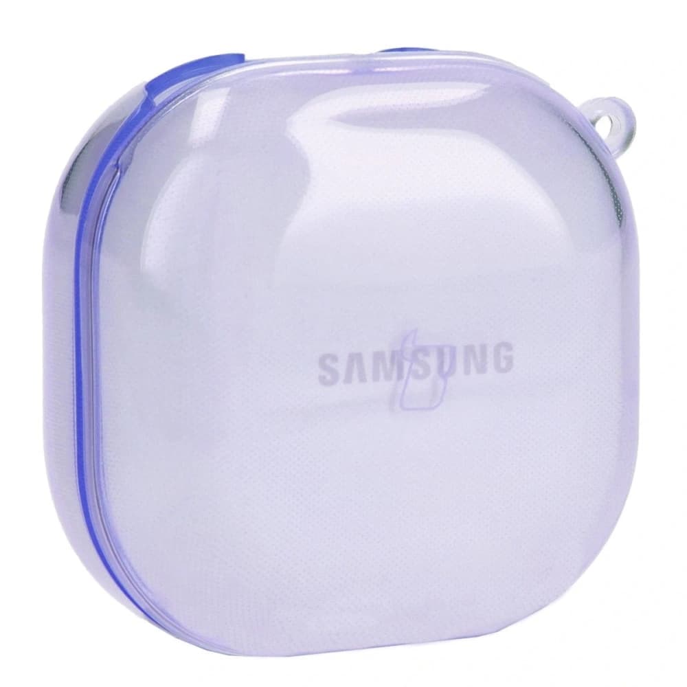 Etui Bizon Case Headphone Clear do Samsung Galaxy Buds Live / Pro / Buds2 / Buds2 Pro / Buds FE průhledně fialové - 4