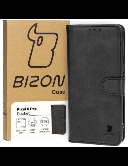Bizon Case Pocket Google Pixel 8 Pro schwarz