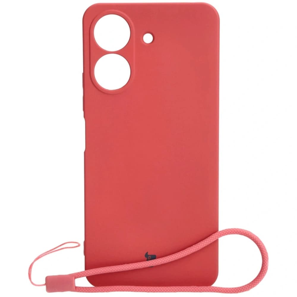Etui Bizon Case Silicone pro Redmi 13C / Poco C65 špinavě růžové