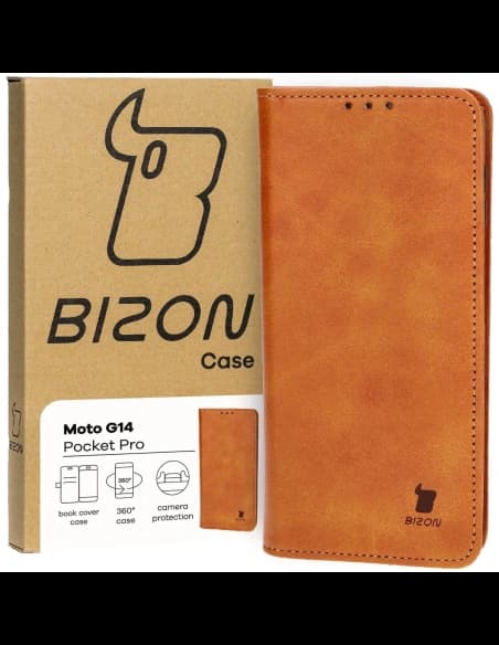 Bizon Caz Pocket Pro Motorola Moto G14 maro