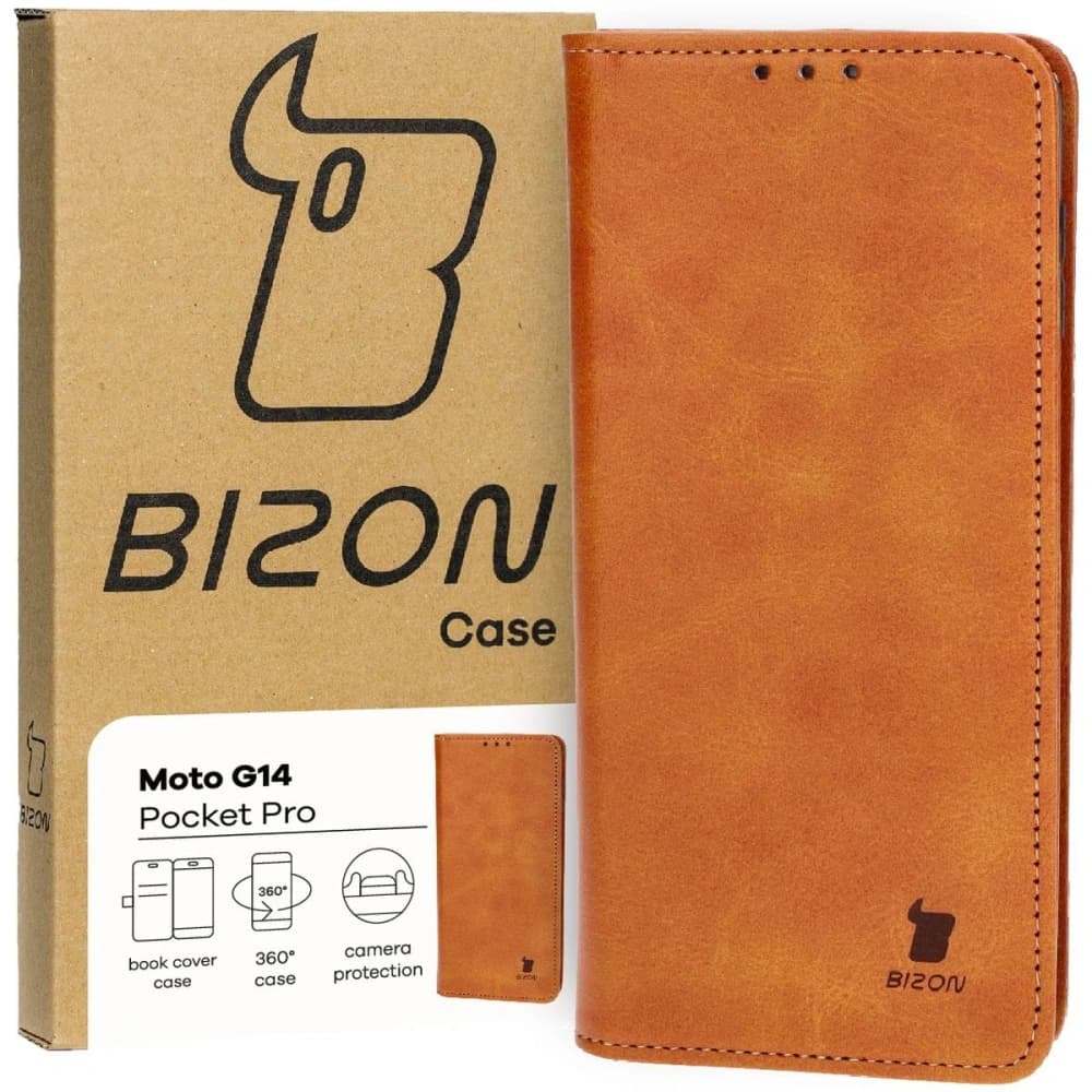 Bizon Caz Pocket Pro Motorola Moto G14 maro