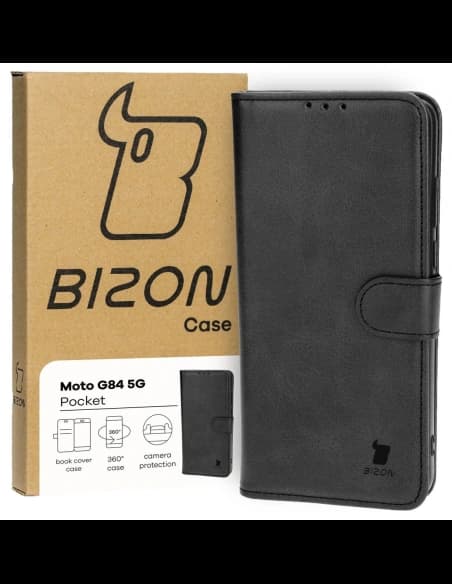 Bizon Case Pocket Motorola Moto G84 5G black