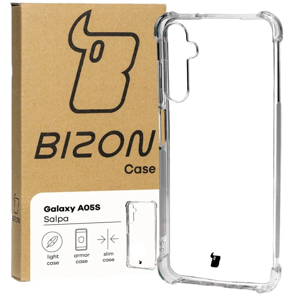 Elastické pouzdro Bizon Case Salpa pro Samsung Galaxy A05s průhledné