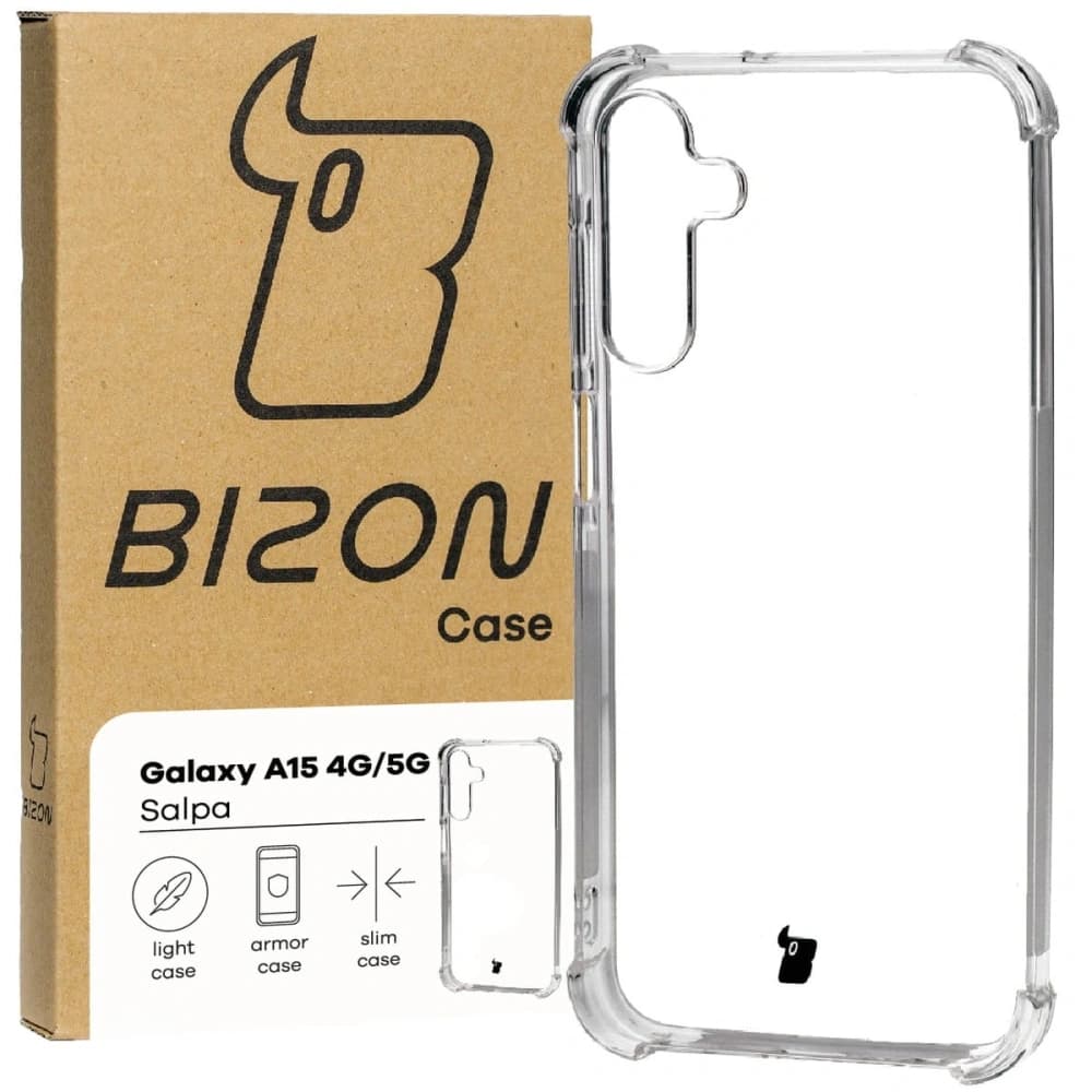 Bizon Case Salpa Samsung Galaxy A15 5G/4G átlátszó