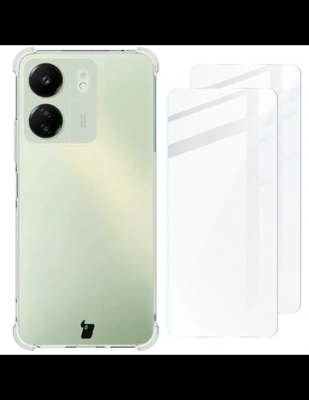 Etui Bizon Case Clear Pack pro Redmi 13C / Poco C65 průhledné