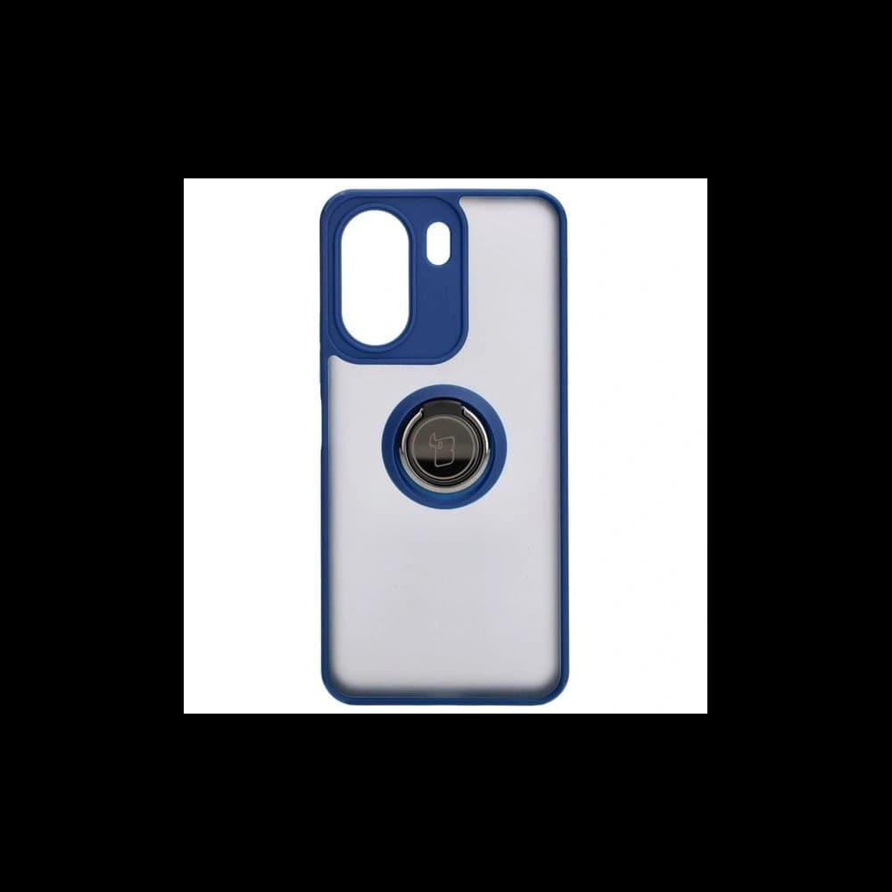 Etui s úchopem na prst Bizon Case Hybrid Ring pro Xiaomi Redmi 13C / Xiaomi Poco C65 kouřové s námořnickým rámem - 2