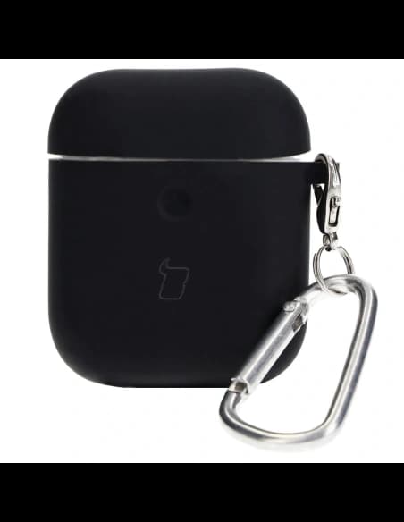 Etui Bizon Case sluchátka silikonové pro AirPods 1/2 černé