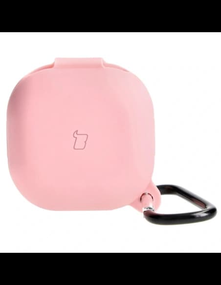 Etui Bizon Case Headphone Silicone do Samsung Galaxy Buds Live / Pro / Buds2 / Buds2 Pro / Buds FE růžové