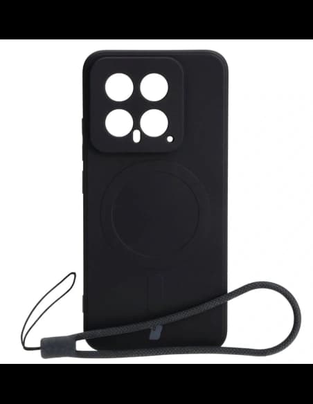 Etui Bizon Case Silicone Magnetic Sq do Xiaomi 14 černé