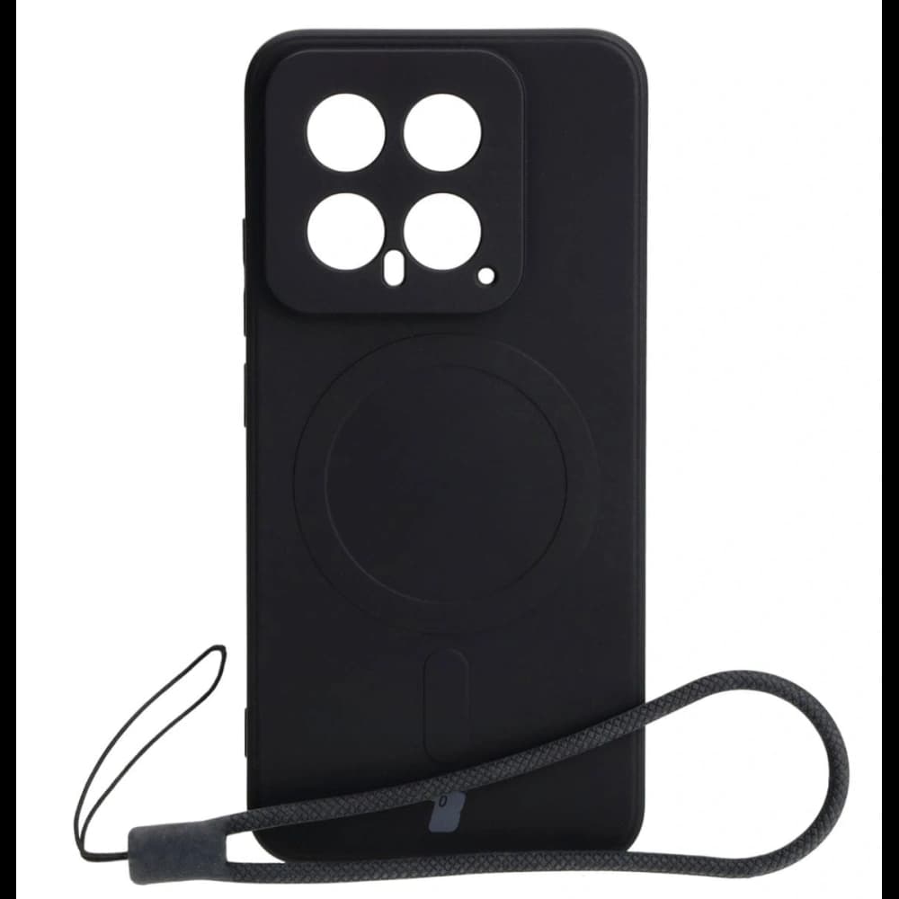 Etui Bizon Case Silicone Magnetic Sq do Xiaomi 14 černé