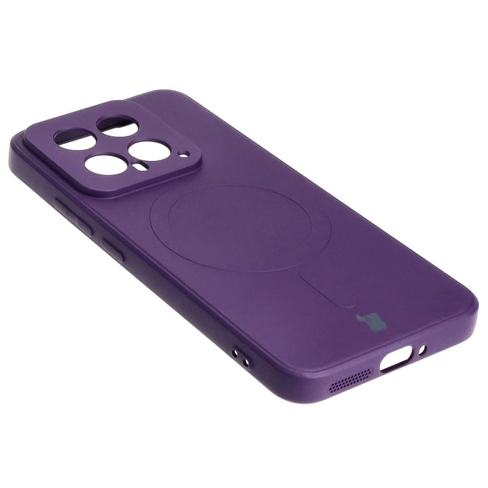 Etui Bizon Case Silicone Magnetic Sq do Xiaomi 14 švestková - 4