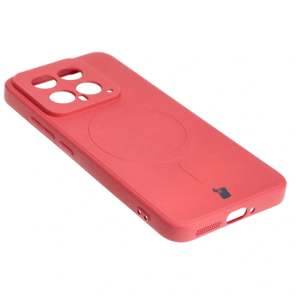 Etui Bizon Case Silicone Magnetic Sq do Xiaomi 14 špinavě růžová - 4