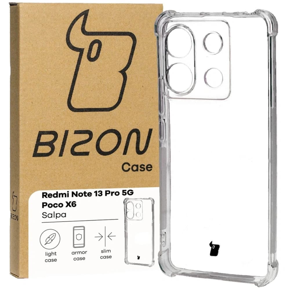 Bizon Case Salpa Xiaomi Poco X6 / Xiaomi Redmi Note 13 Pro 5G klar