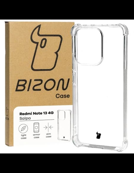Elastické pouzdro Bizon Case Salpa pro Xiaomi Redmi Note 13 4G průhledné