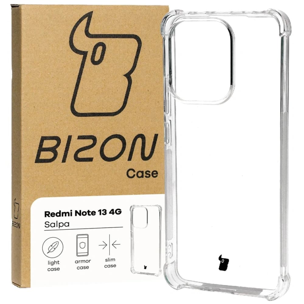 Elastické pouzdro Bizon Case Salpa pro Xiaomi Redmi Note 13 4G průhledné