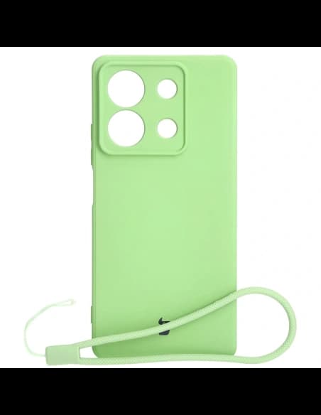 Etui Bizon Case Silicone Sq do Xiaomi Redmi Note 13 5G jasně zelené