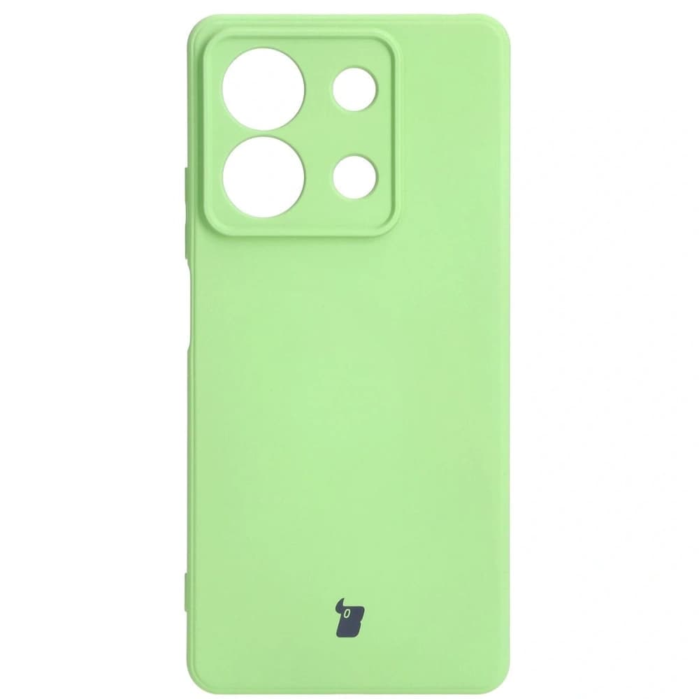Etui Bizon Case Silicone Sq do Xiaomi Redmi Note 13 5G jasně zelené - 2