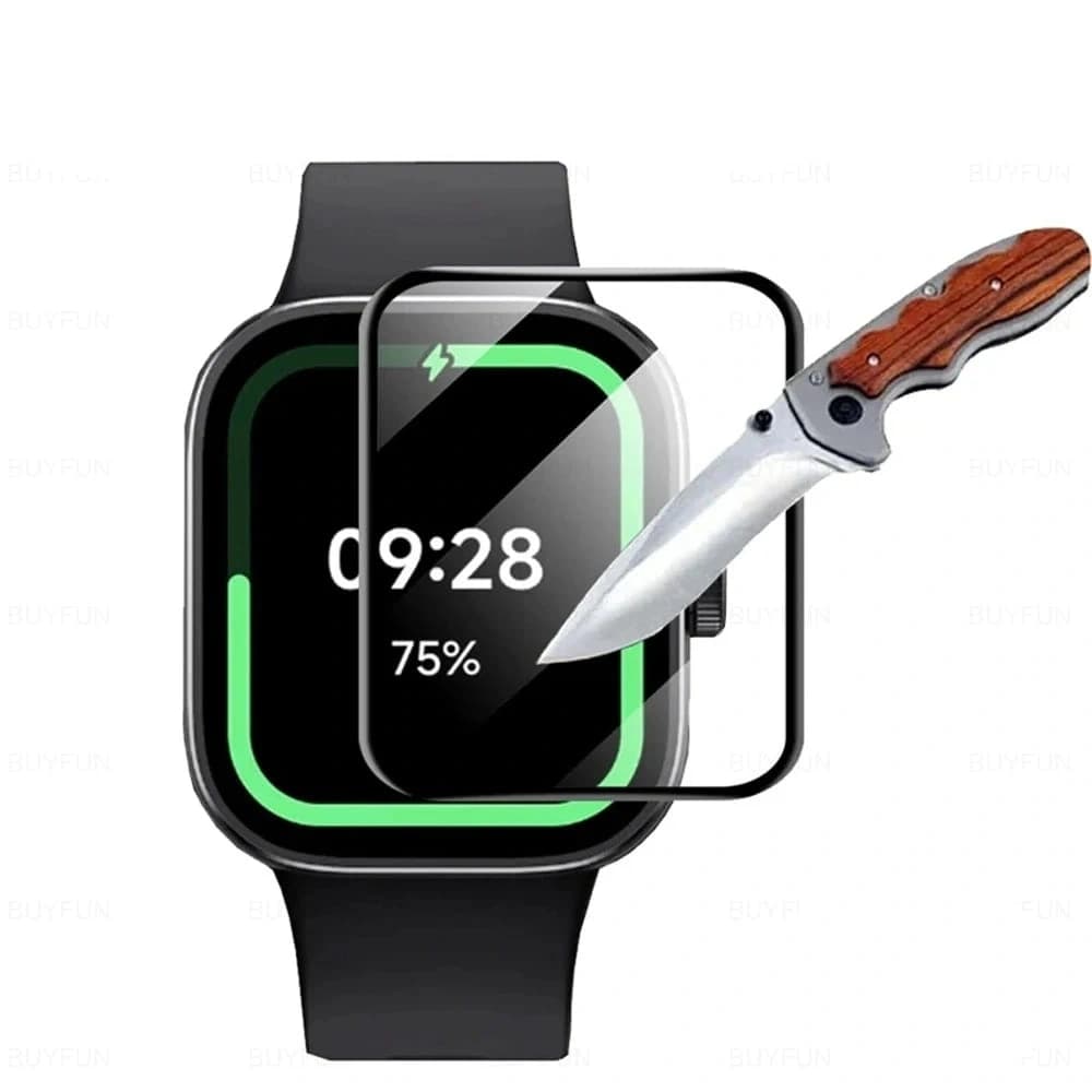 Hybridní sklo Bizon Glass Watch Edge Hybrid pro Redmi Watch 4 černé - 5