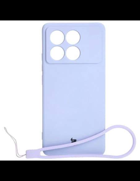 Etui Bizon Case Silicone Sq do Xiaomi Poco X6 Pro jasnofialové