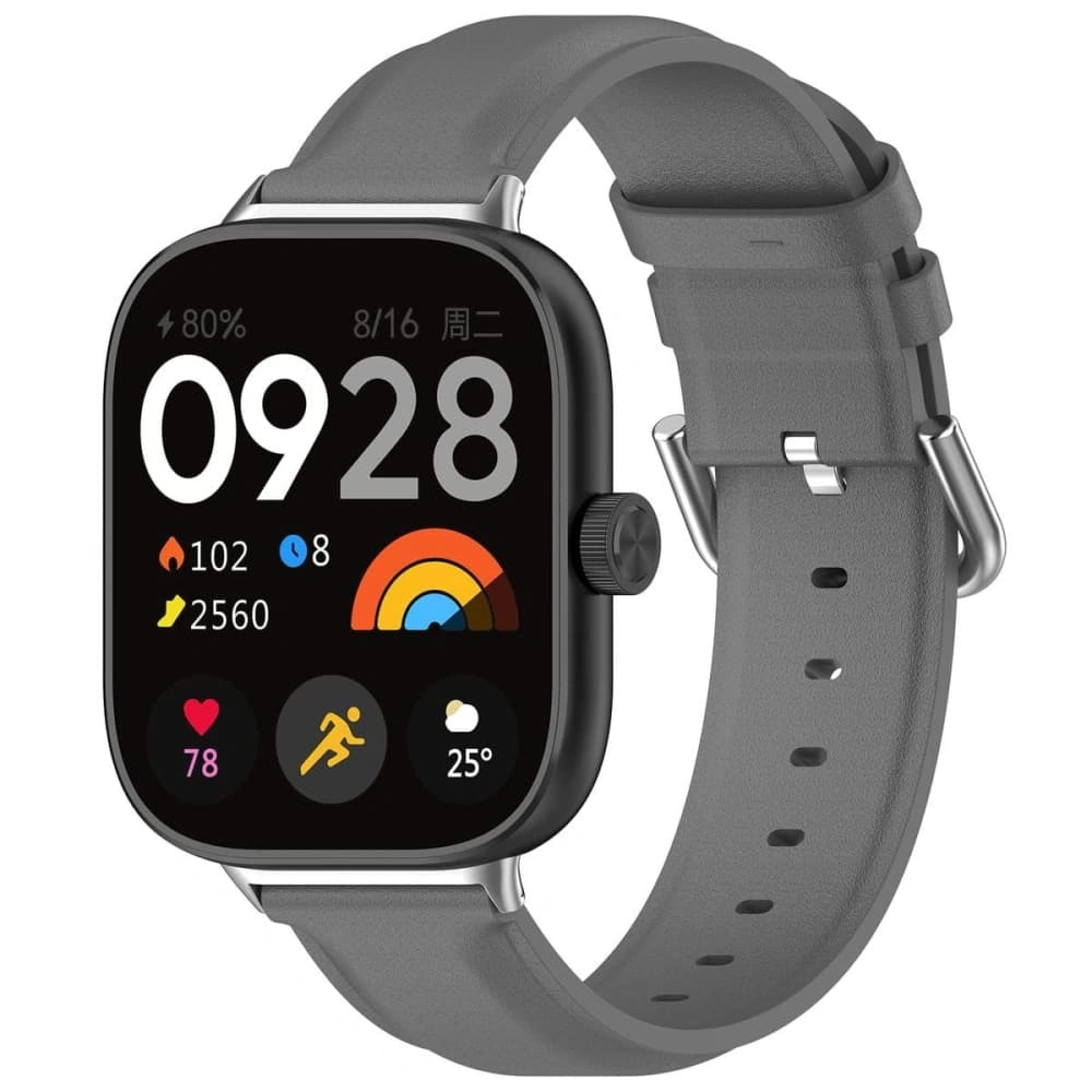Pasek Bizon Strap Watch Casual pro Redmi Watch 4 / Xiaomi Smart Band 9 Pro / 8 Pro šedý