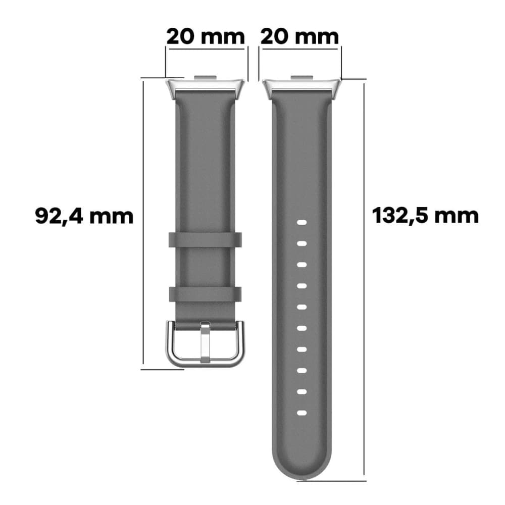Pasek Bizon Strap Watch Casual pro Redmi Watch 4 / Xiaomi Smart Band 9 Pro / 8 Pro šedý - 2