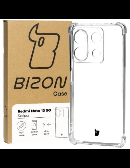 Elastické pouzdro Bizon Case Salpa pro Xiaomi Redmi Note 13 5G průhledné