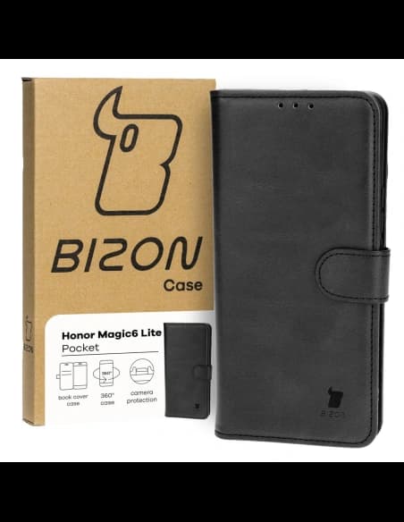 Bizon Case Pocket Honor Magic6 Lite fekete