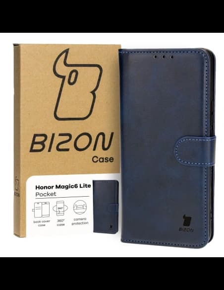 Bizon Case Pocket Honor Magic6 Lite sötétkék
