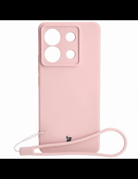 Bizon Case Silicone Sq Xiaomi Poco X6 / Xiaomi Redmi Note 13 Pro 5G light pink