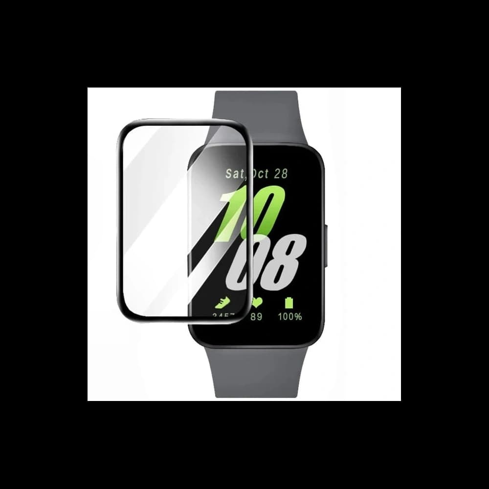 Bizon Glass Watch Edge Hybrid Samsung Galaxy Fit 3 schwarz - 2