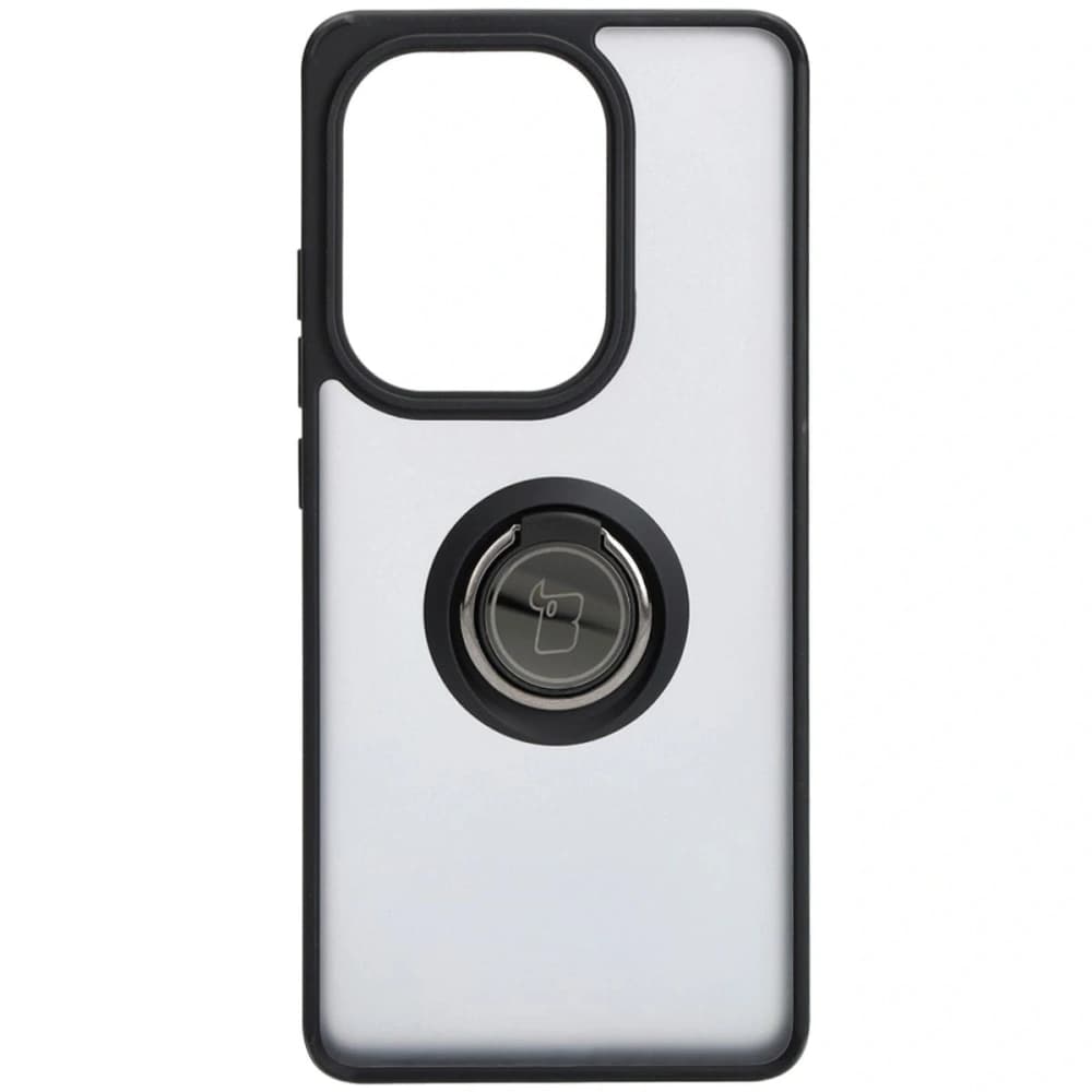 Bizon Case Hybrid Ring Xiaomi Poco M6 Pro 4G / Xiaomi Redmi Note 13 Pro 4G fumuriu cu un cadru negru - 2