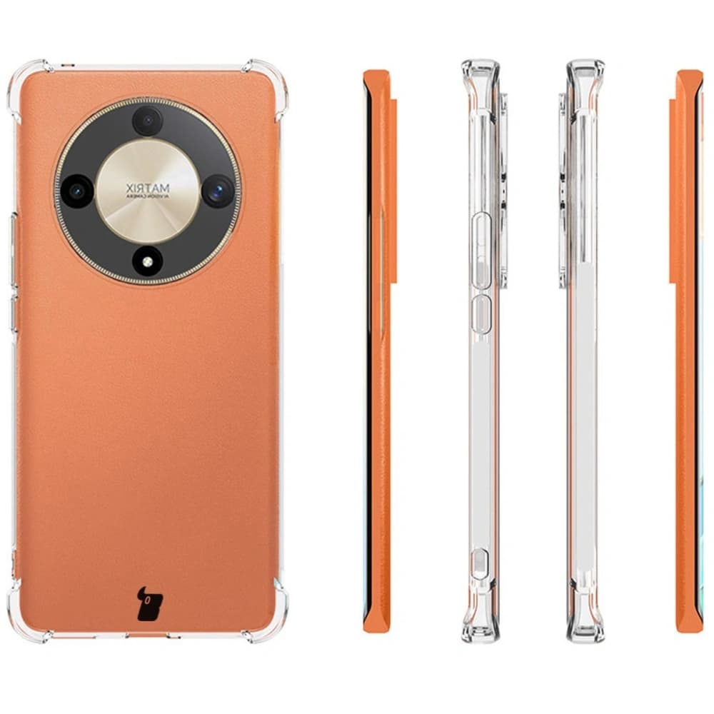 Bizon Case Clear Pack carcasă + 2x folie de protecție pentru ecran Honor Magic6 Lite transparentă - 16