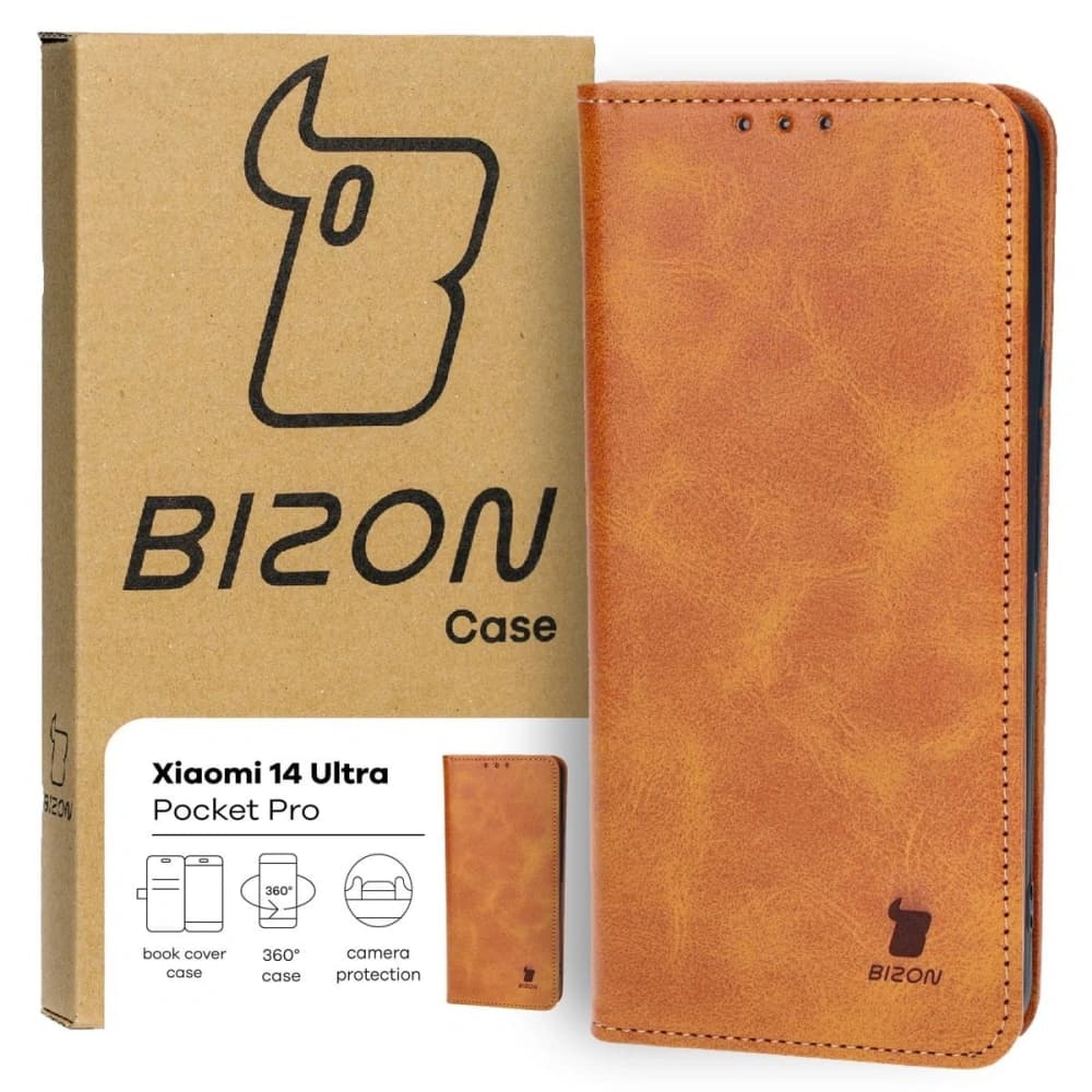 Bizon Case Pocket Pro Xiaomi 14 Ultra barna - 2