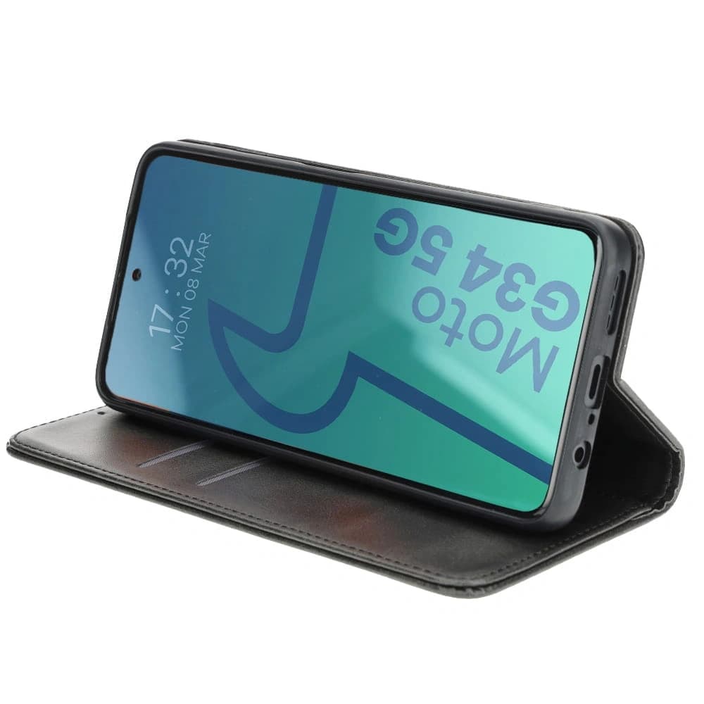 Etui s klopnou Bizon Case Pocket Pro pro Motorola Moto G34 5G černé - 6